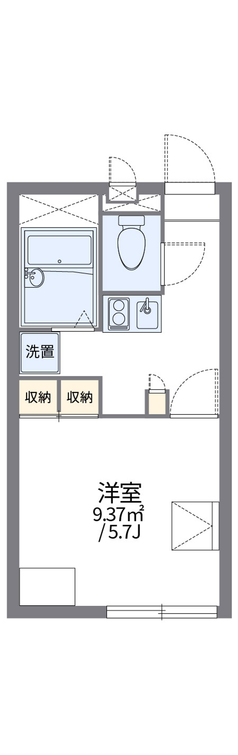 レオパレスプレミール 間取図