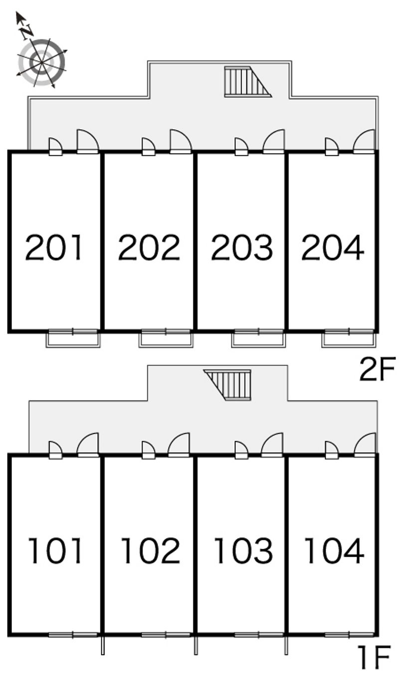レオパレス４３ 間取り配置図