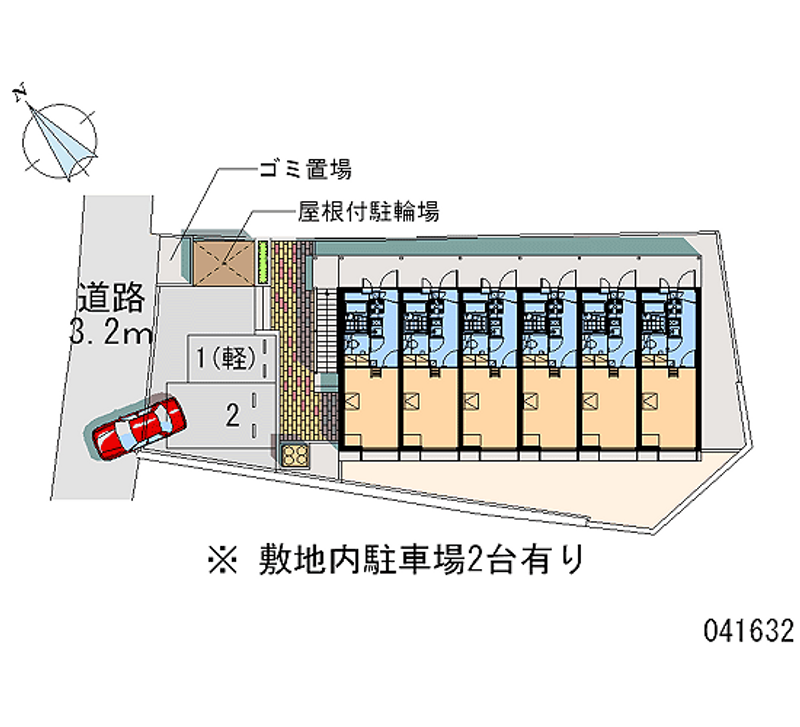 レオパレス白岳２２６ 区画図