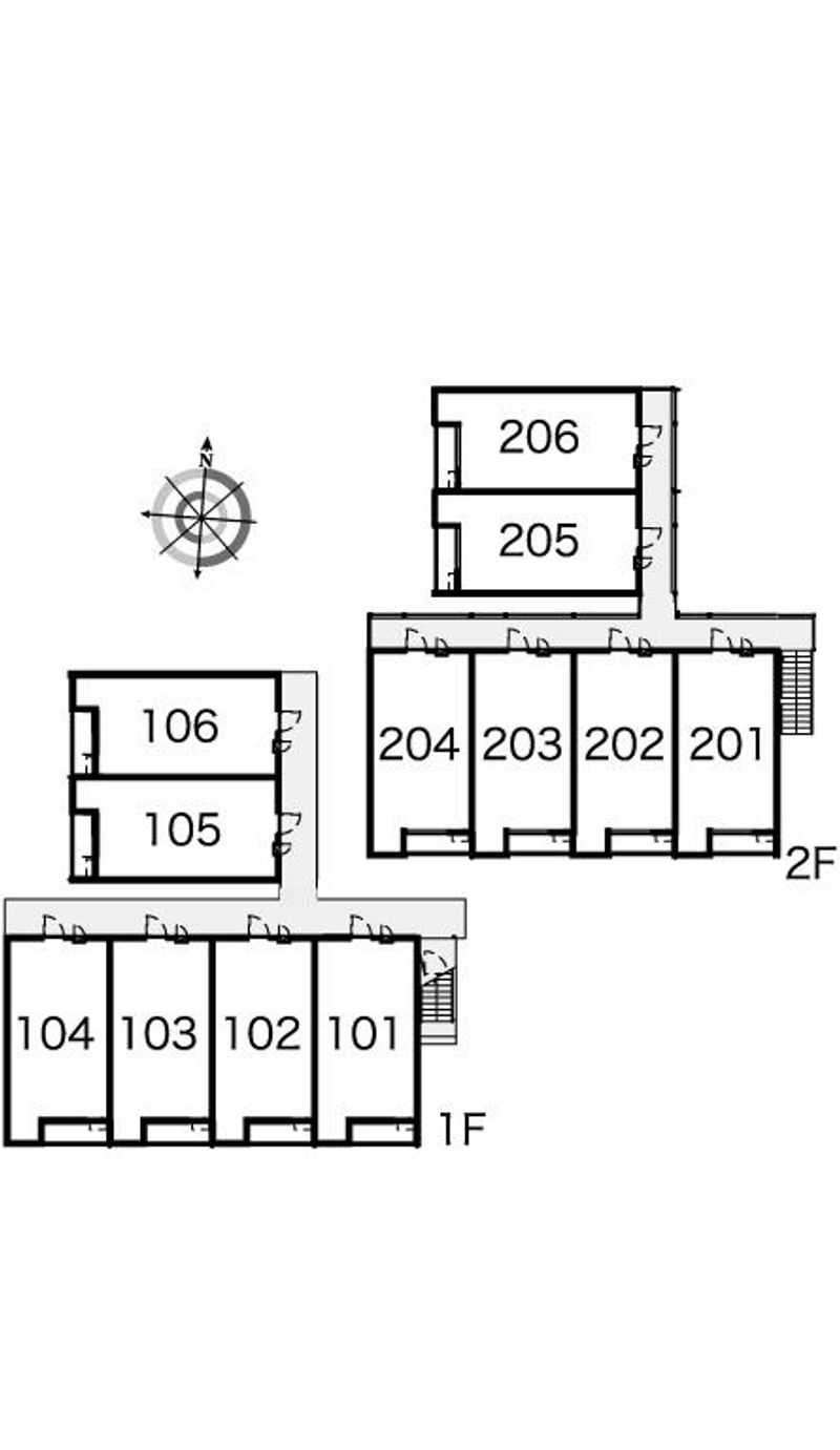 レオパレスＫ＆Ｍサンロード 間取配置図