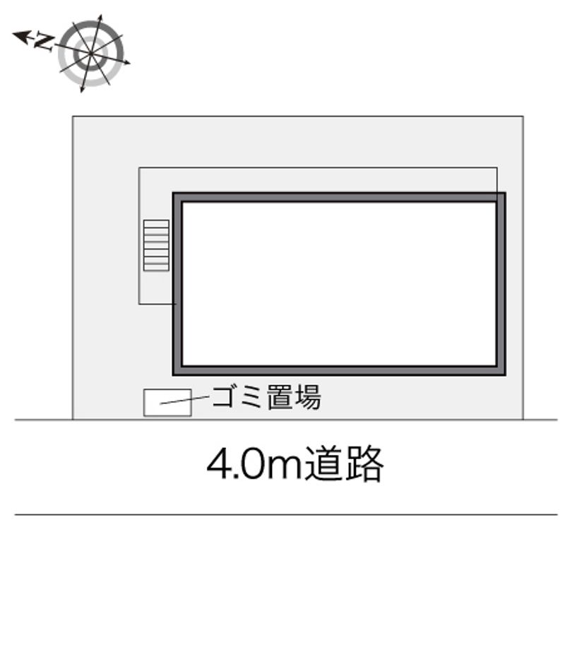 レオパレスメルベーユ　タカノ 配置図