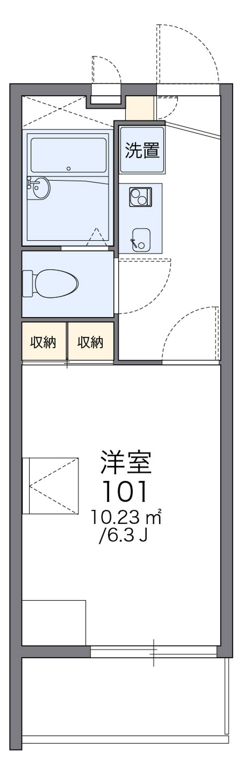 レオパレスクレセント 間取図