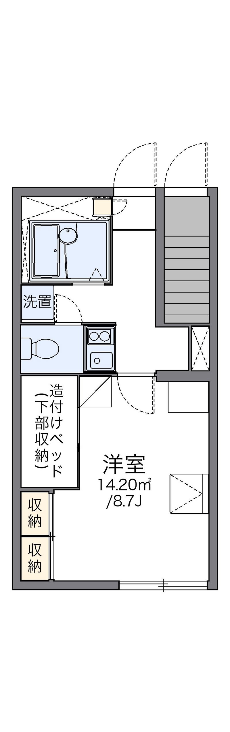 レオパレスアルタ 間取図