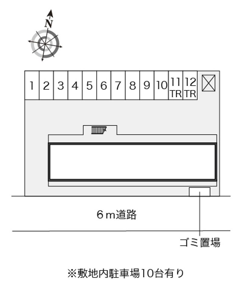 レオパレスクリア９６ＳＵＤＡ 配置図