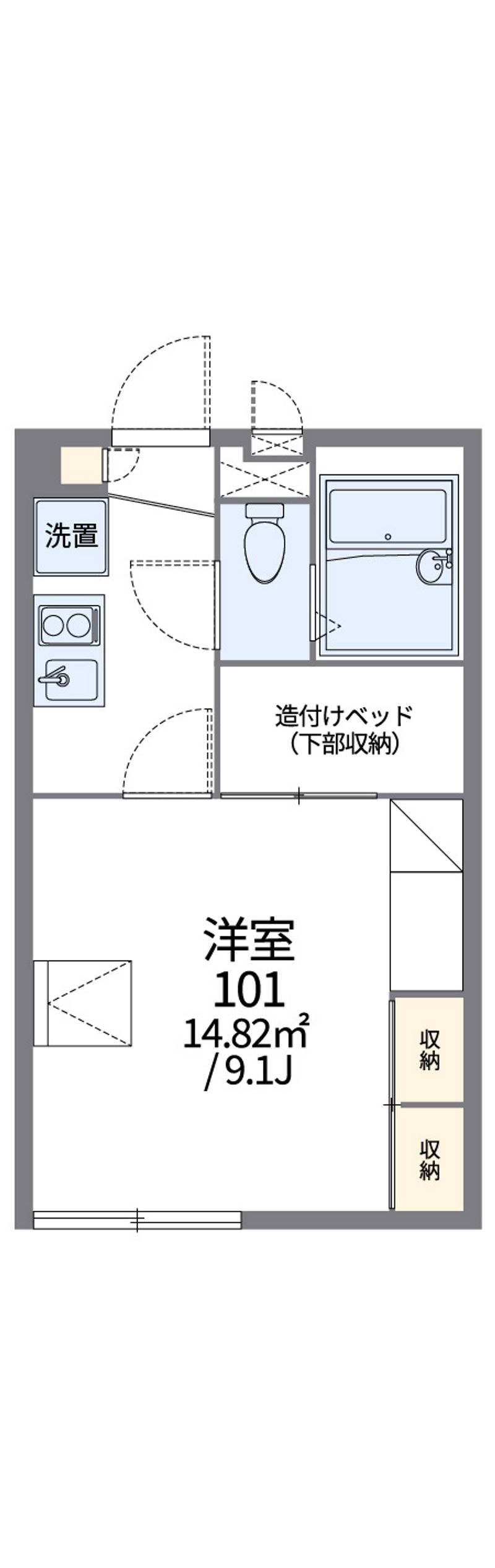 レオパレス英俊Ｅ 間取図