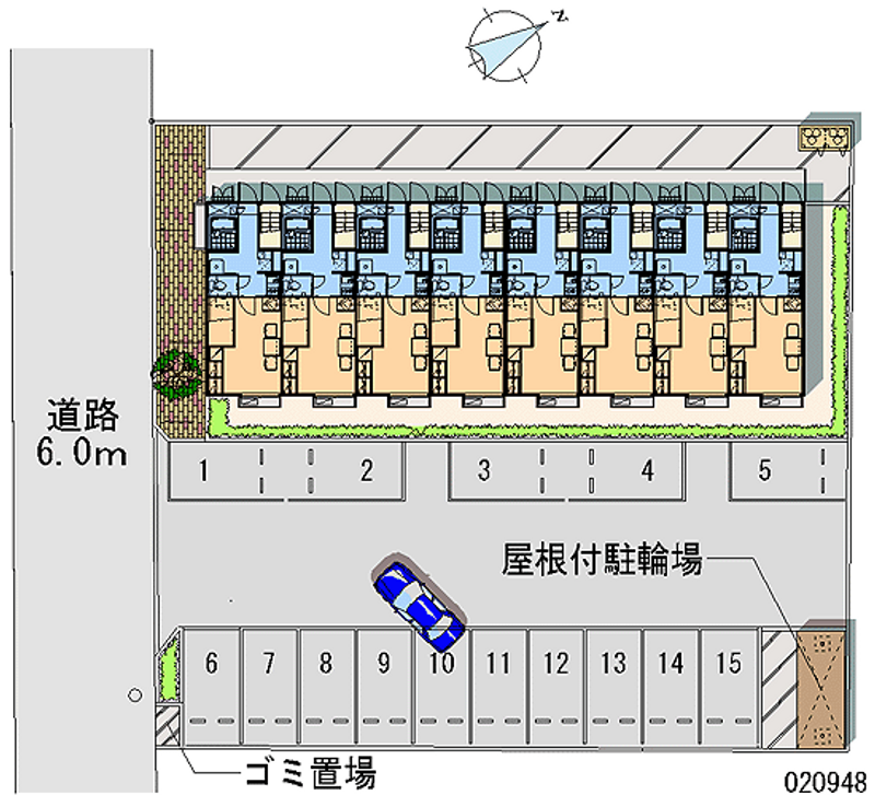 レオパレスグランドール 月極駐車場