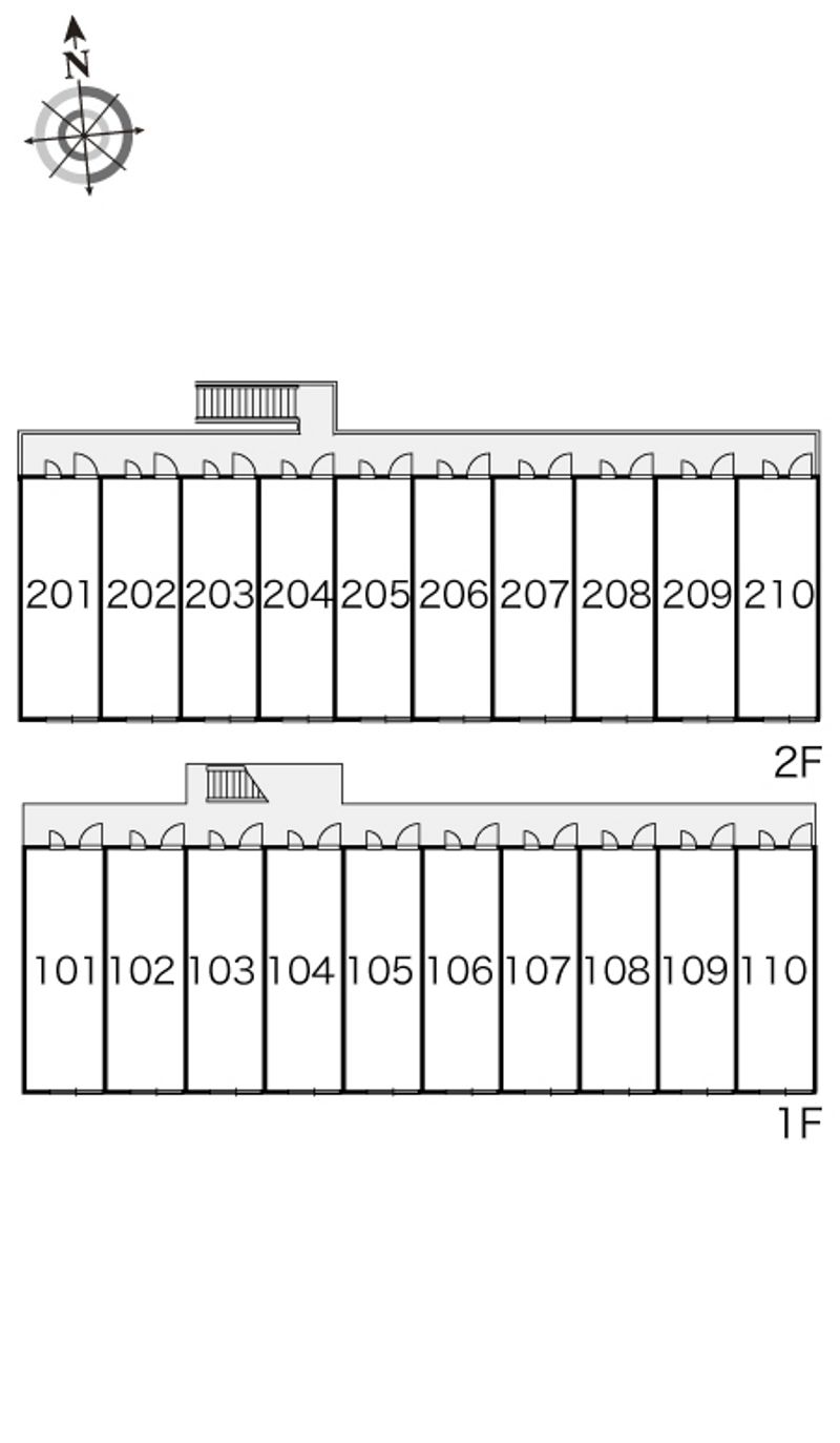レオパレス楓 間取配置図