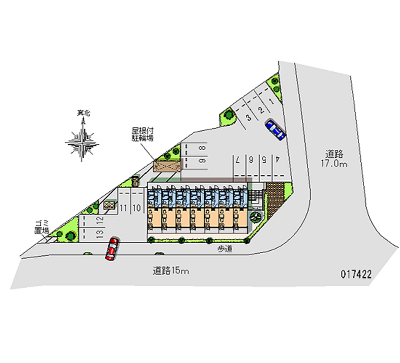 レオパレスリラティブ萩原Ⅱ 月極駐車場