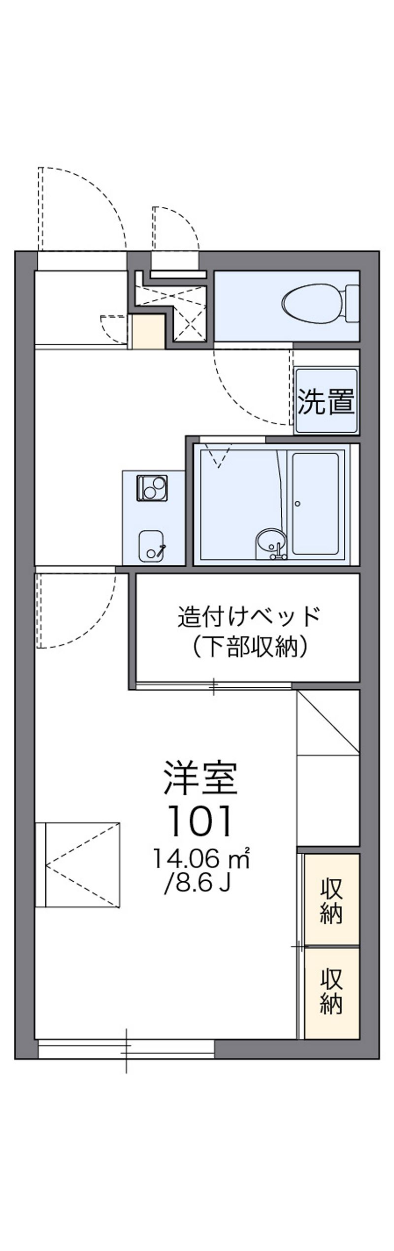 レオパレスサージュ 間取図
