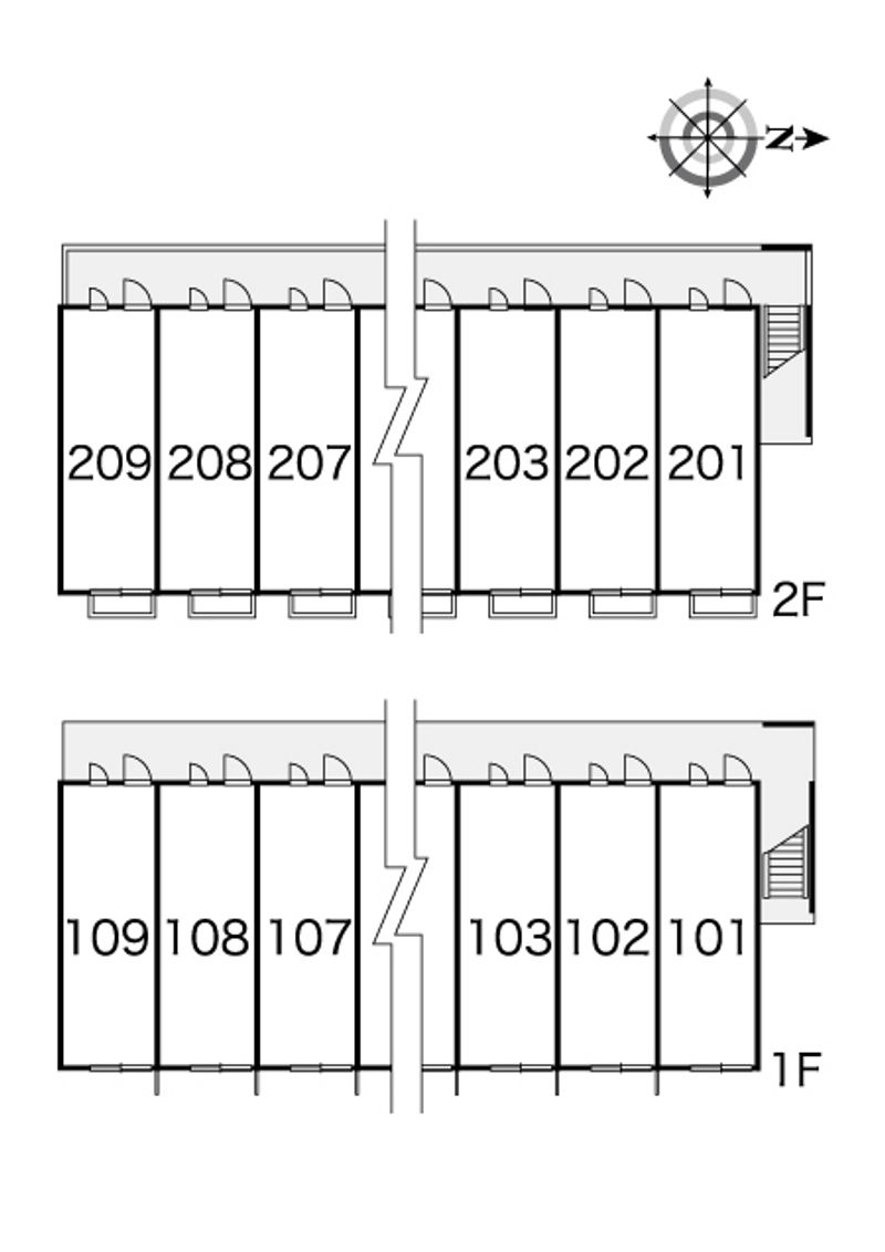 レオパレスＫＹ知光院 間取配置図
