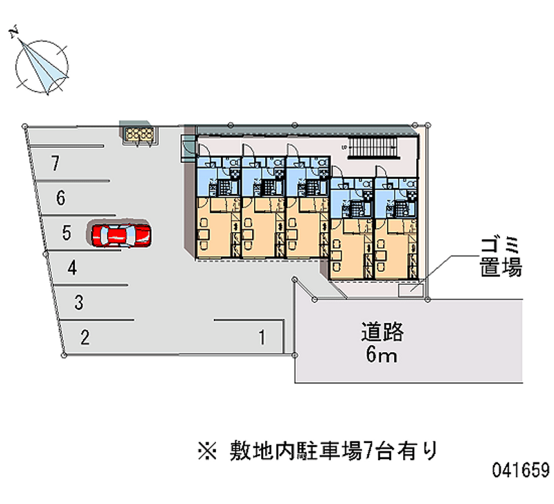 レオパレス富岡 月極駐車場