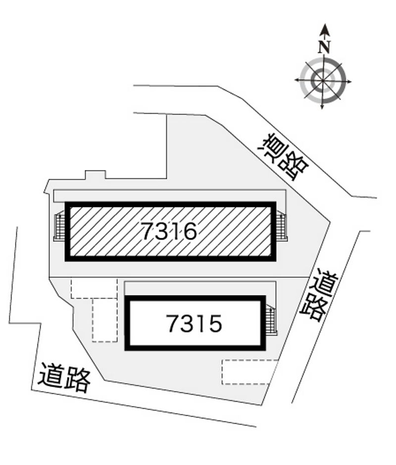 レオパレス西陣Ｂ 配置図