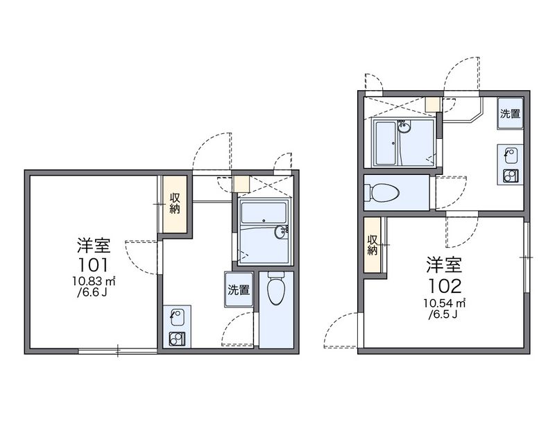 レオパレスウエストマーランド 間取図