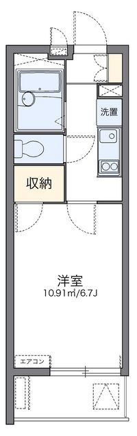 レオパレスソレアードⅡ 間取り図