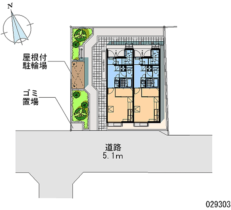 レオパレスプレミール 区画図
