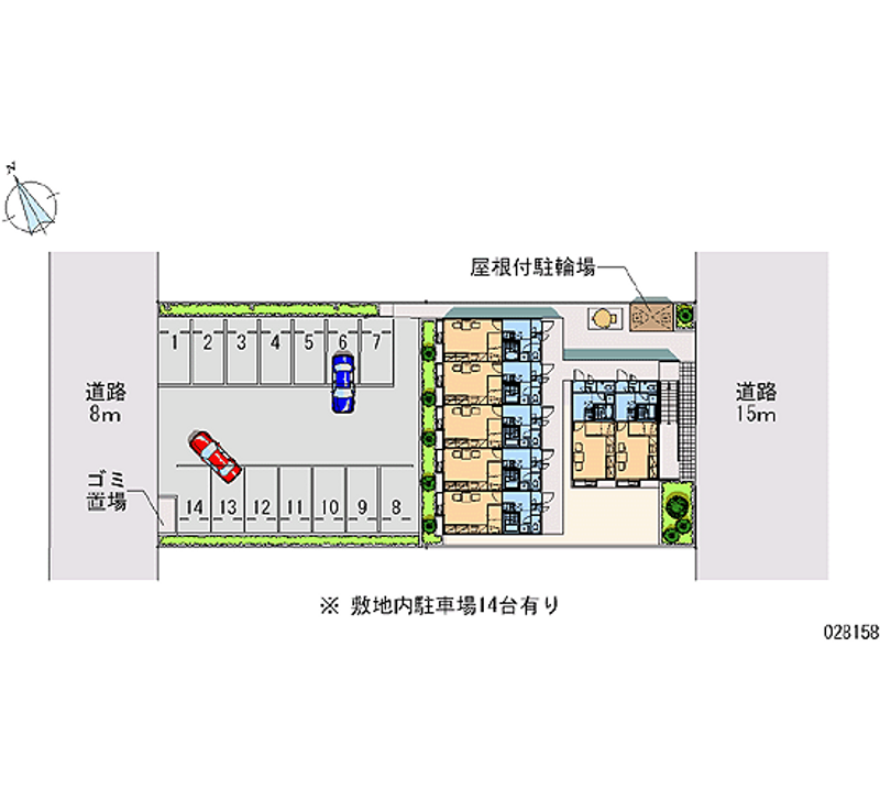 レオパレスアネシス 月極駐車場