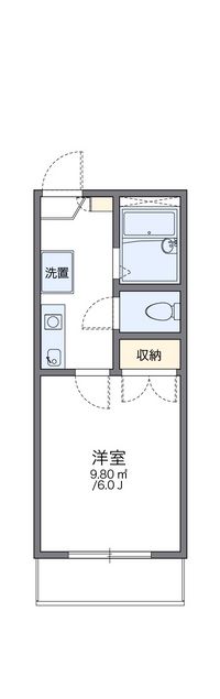 レオパレス浜乃木 間取り図