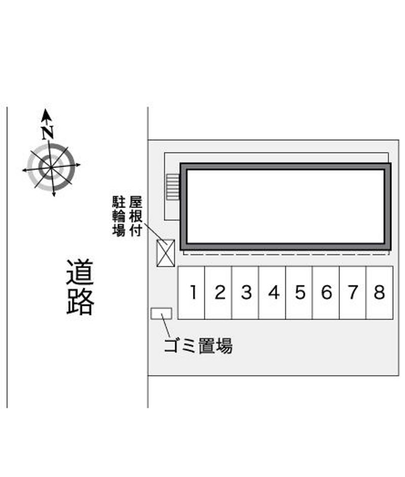 レオパレスＴＲＥＳＢＩＥＮ十勝 配置図