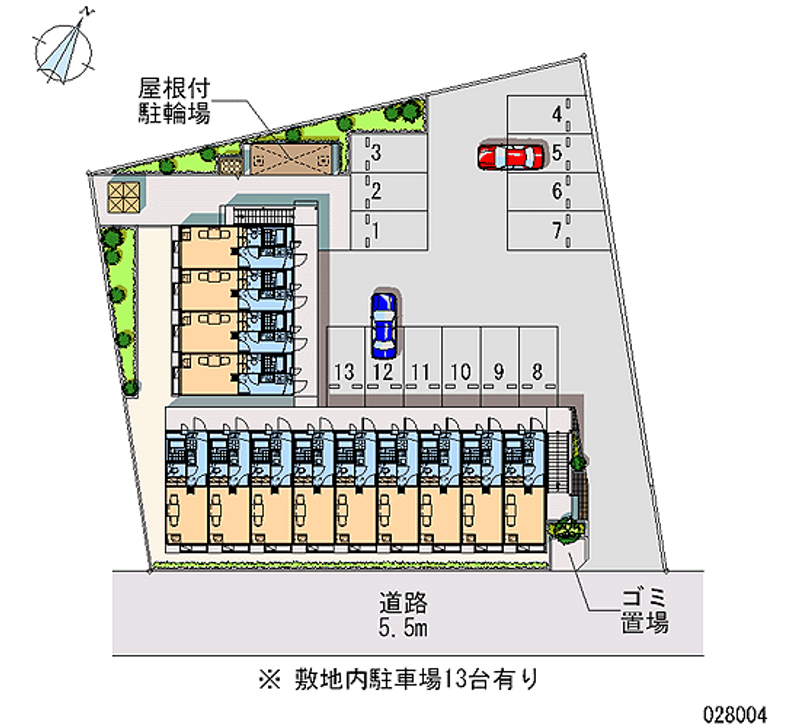 レオパレス鍵 月極駐車場