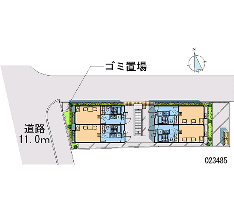 レオパレスサザングリーン 区画図