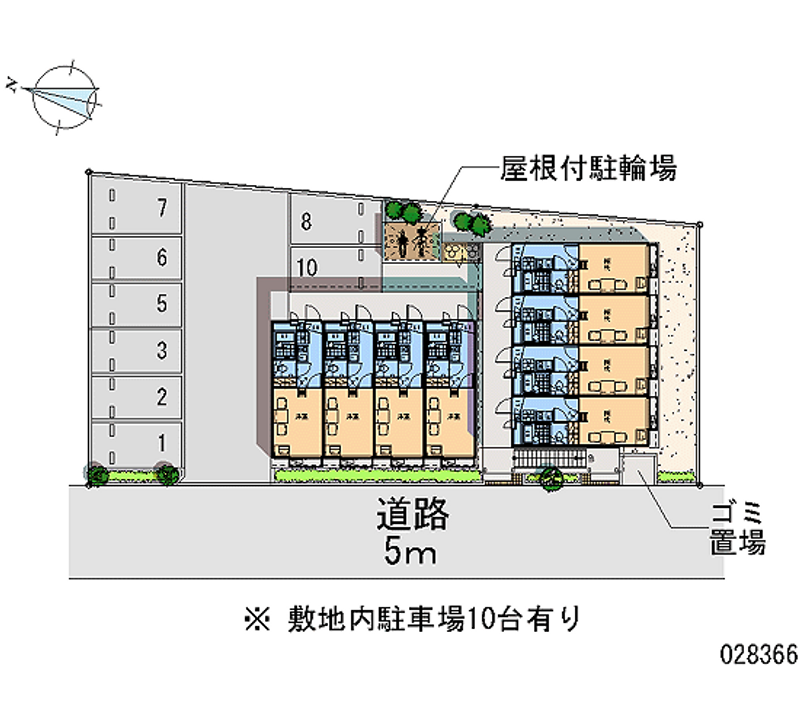 レオパレスプランドール 月極駐車場