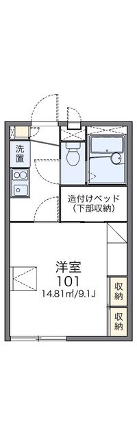レオパレスＧＡＲＮＥＴ 間取り図