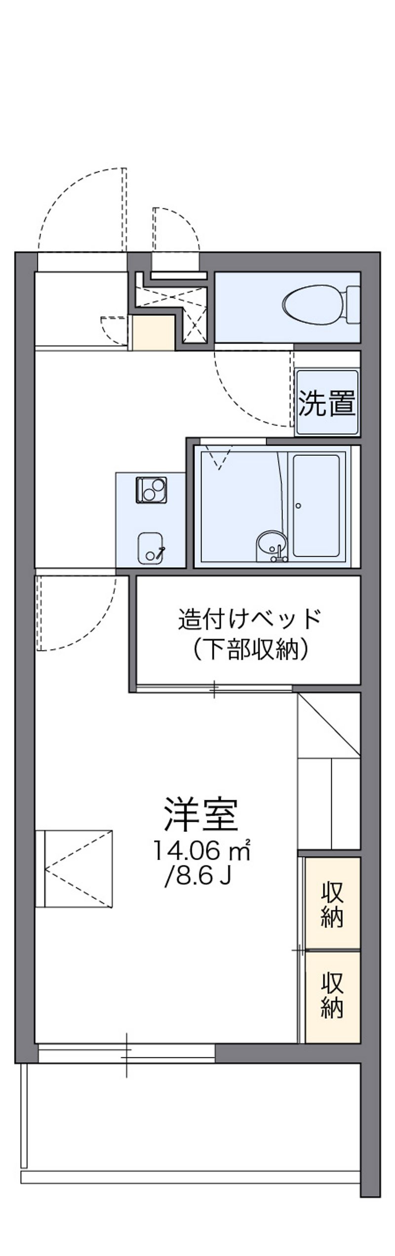 レオパレスラメルシエル 間取図