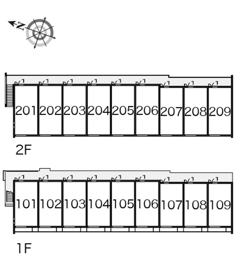 クレイノななせⅢ 間取配置図