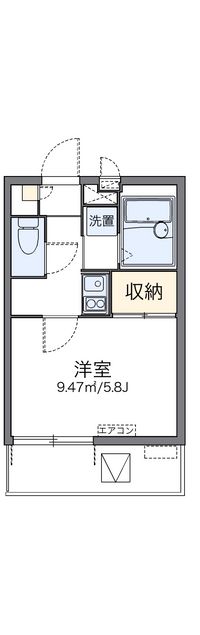 レオパレスオネスティ 間取り図