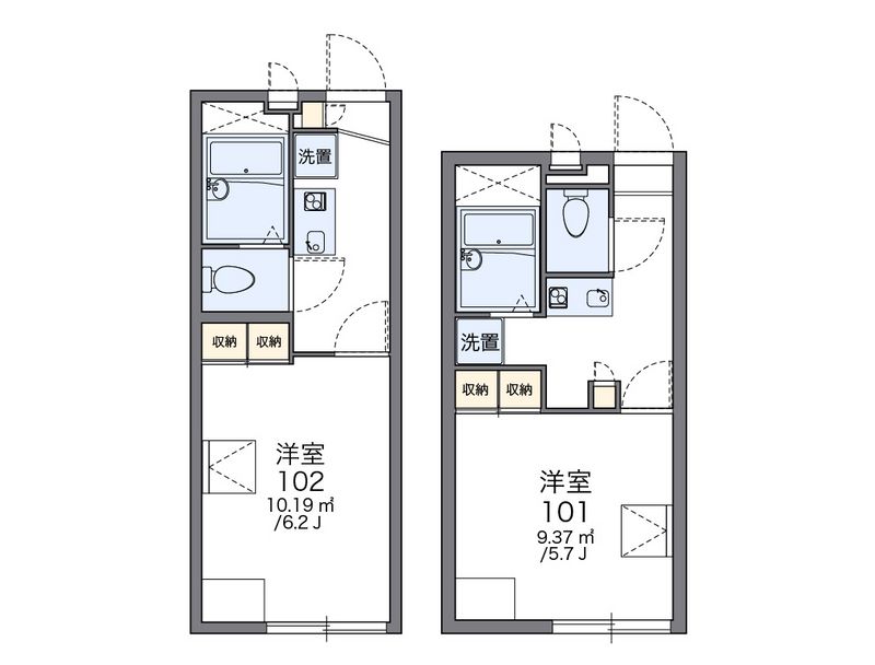 レオパレス行徳 間取図