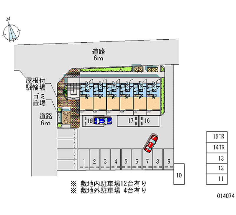 14074 Monthly parking lot