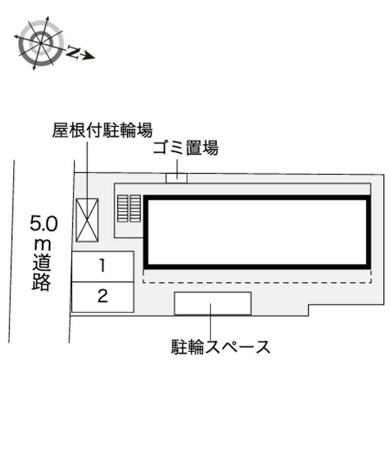 レオパレスル　コントワールⅥ 配置図