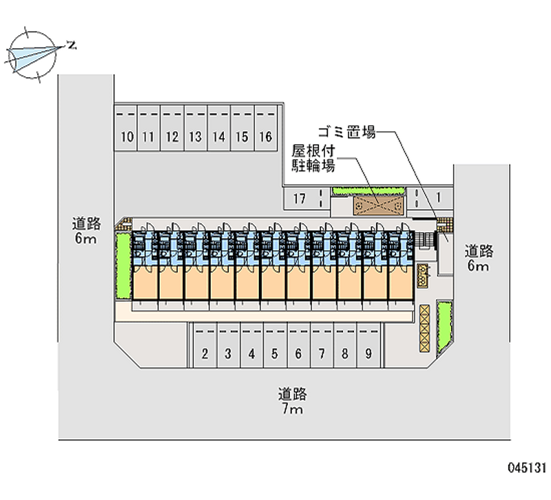 45131 bãi đậu xe hàng tháng