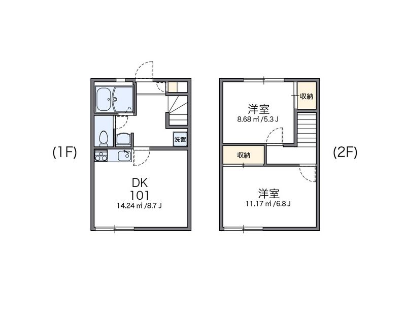 レオパレスエムズコートＡ 間取り