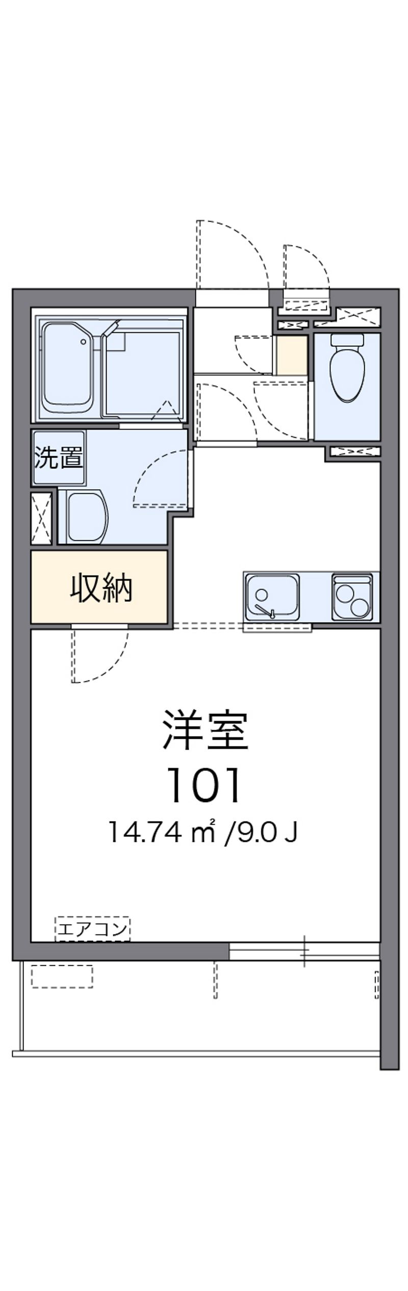 クレイノコミンチャーレドゥーエ 間取図