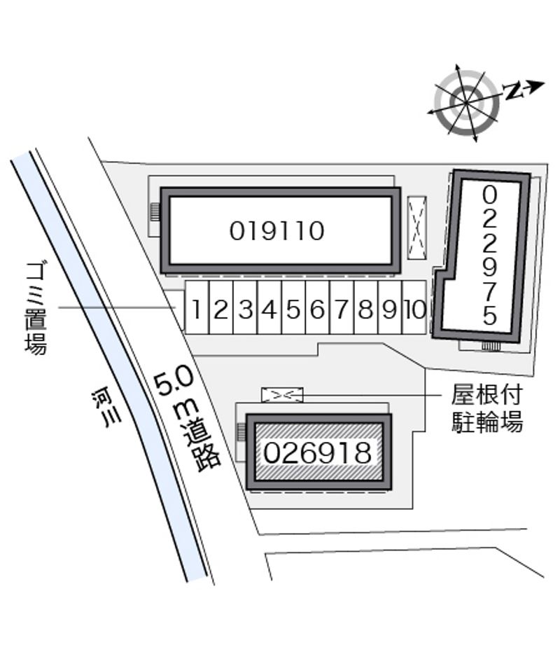 レオパレスネイティブⅢ 配置図