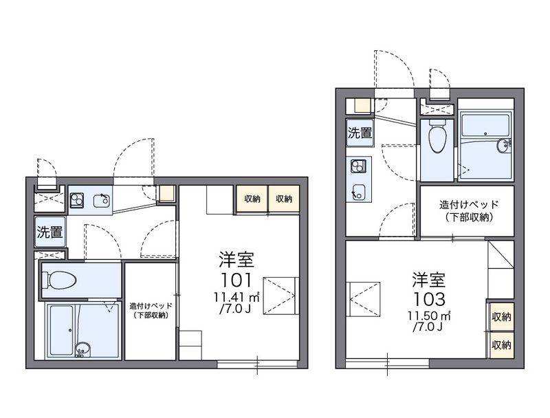 レオパレススアーブ 間取図