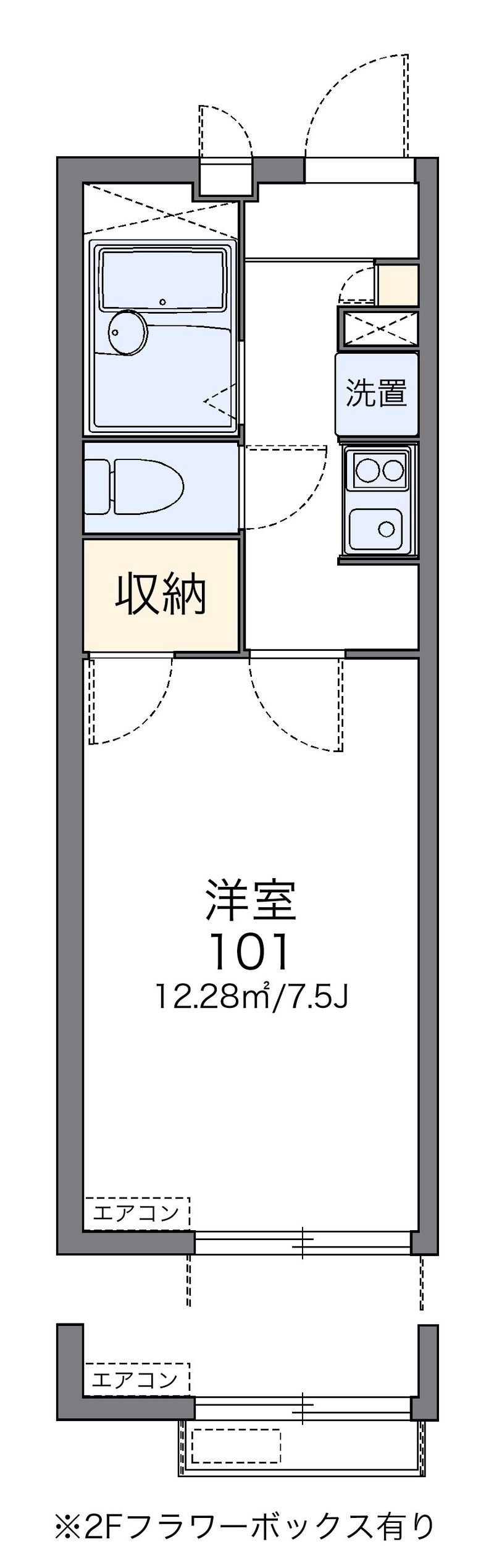 レオパレスさくら２ 間取図