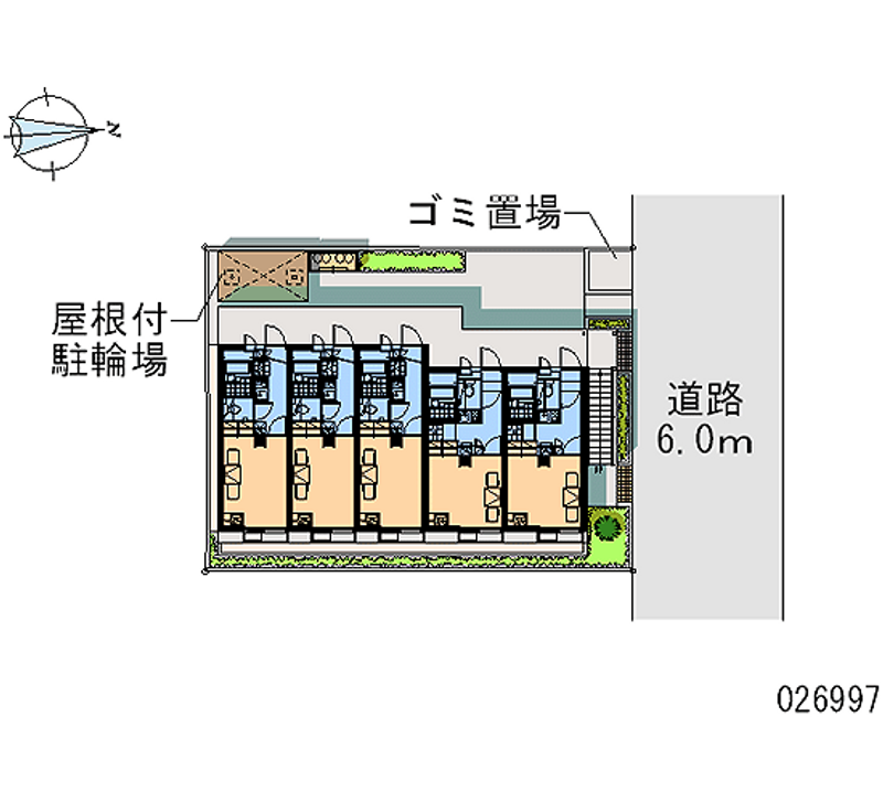 レオパレスビジョンノバニー 区画図