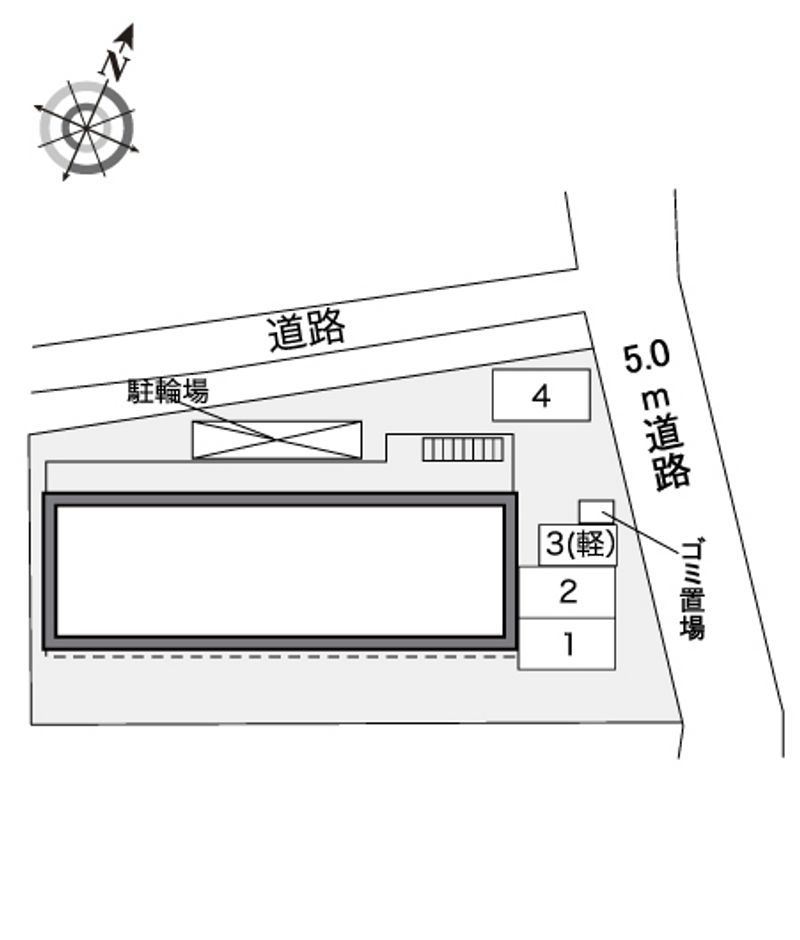 レオパレス小柳町Ⅱ 配置図