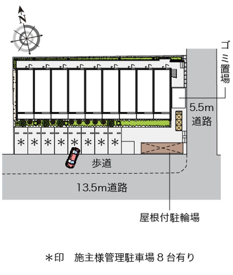 クレイノ芝富士ハイツ 配置図