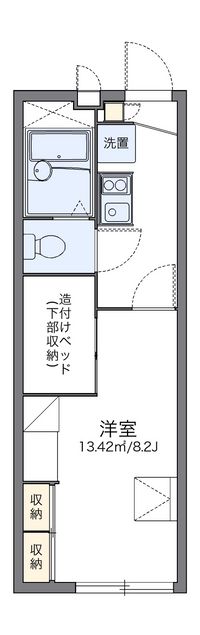 レオパレスメルシー２００５ 間取り図