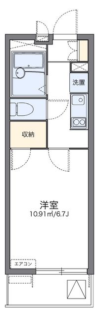 レオパレスルミエール筒井 間取り図