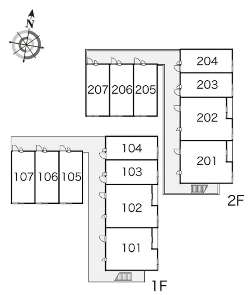 レオパレスシャンブル 間取配置図