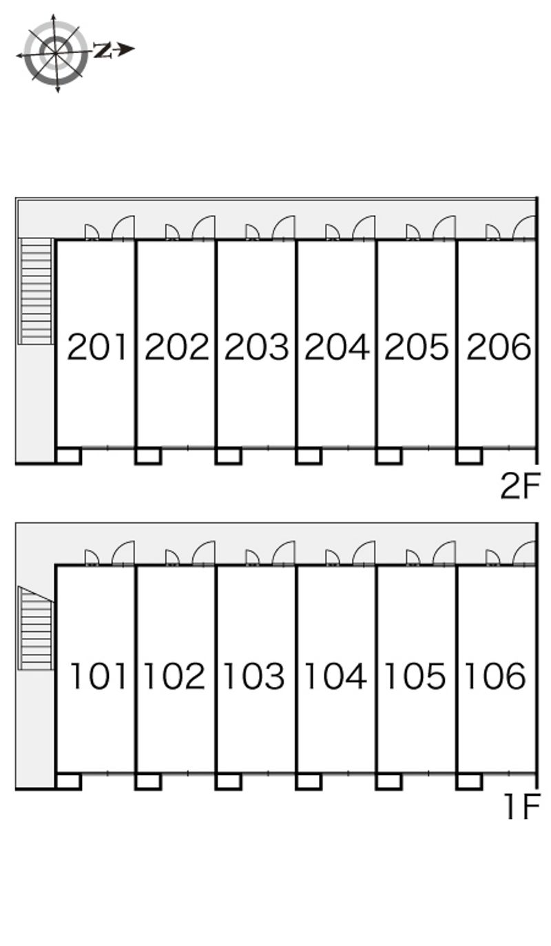 レオパレスパストラル 間取り配置図