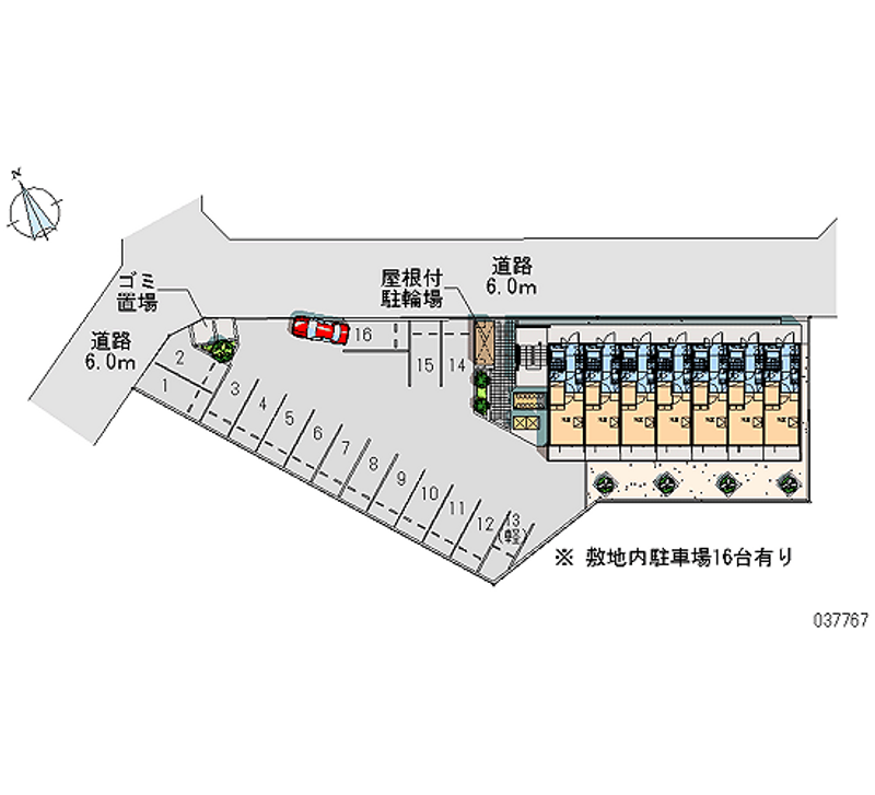 レオパレスＦＵＪＩＴＳＵＫＡ 月極駐車場