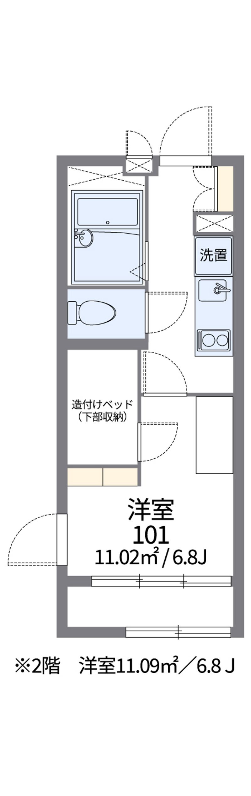 レオパレスＣｏｓｍｏｓ 間取図