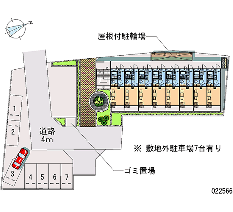 22566 Monthly parking lot