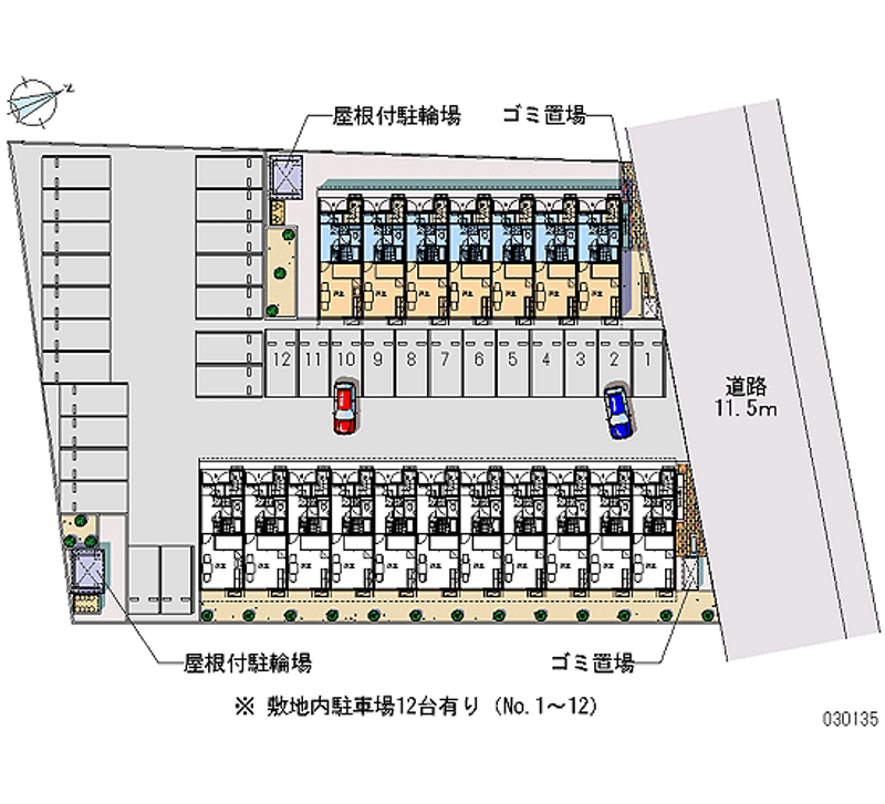 レオパレスシーサイドパルⅡ 月極駐車場