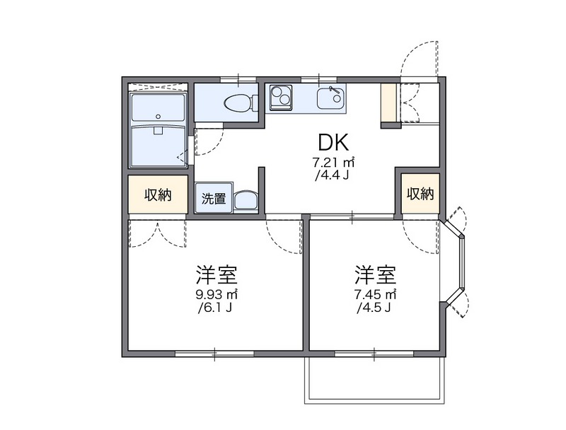 leopalace Shonan Dai2 Floor plan